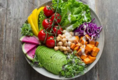 吃营养健美餐食物