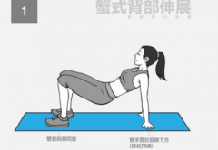 健美动作蟹式锻炼