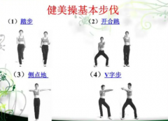 健美操踏步后交叉